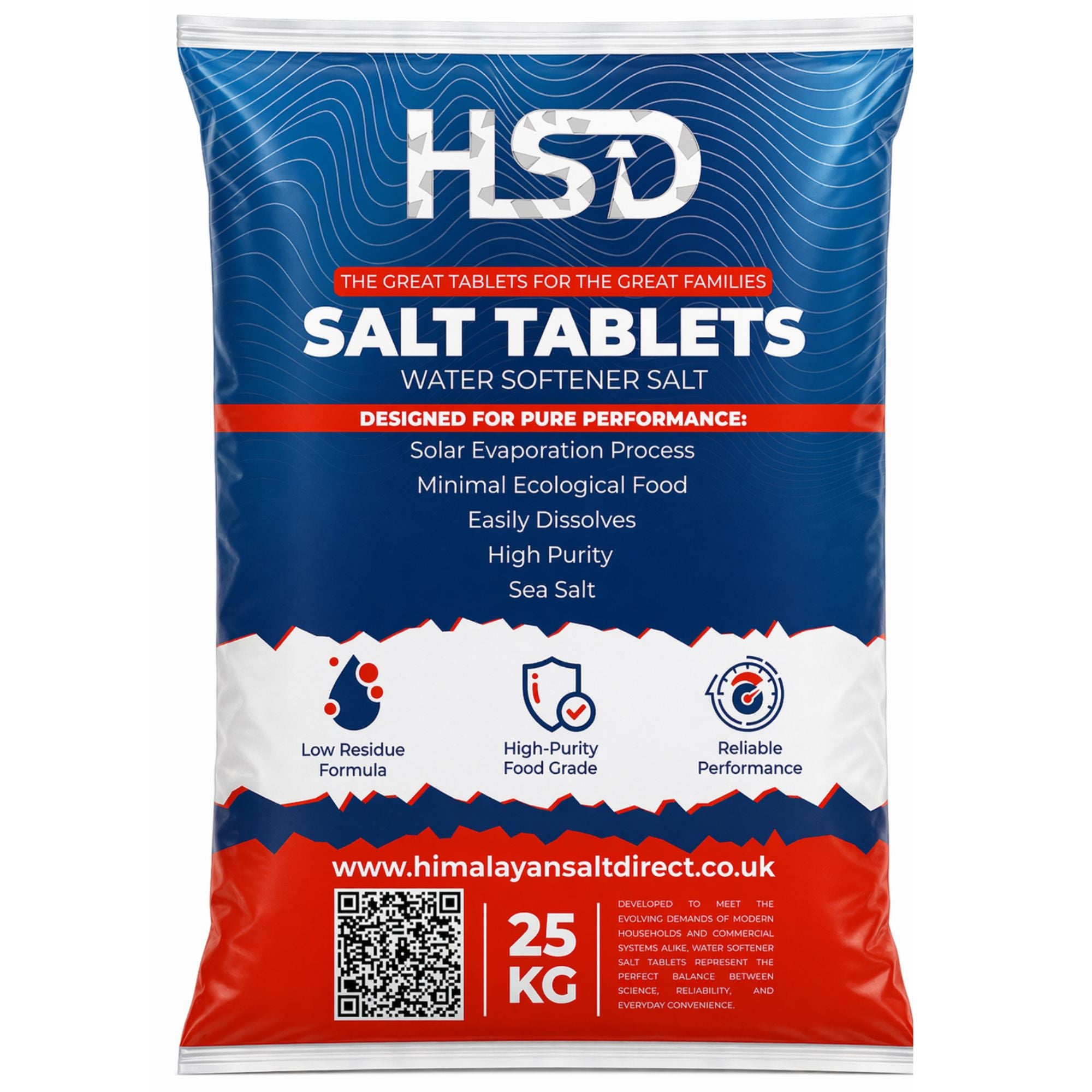 25 Kg Salt Tablets | Water Softener | Food Grade | Compatible to All Water Softner Machines 100% Genuine British water softener salt tablets 25kg, Salt Tablet