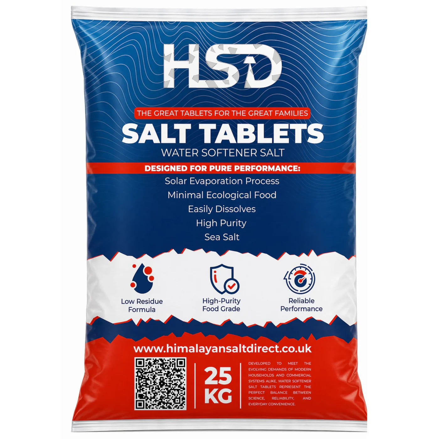 HSD Himalayan Salt Direct 25 Kg Salt Tablets Water Softener Compatible to All water softner Machines