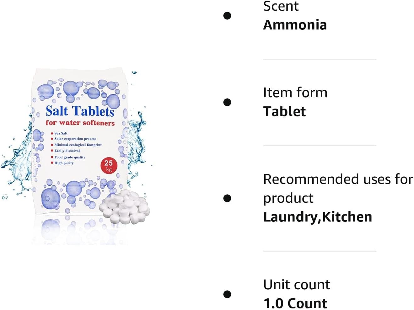 Genuine 25kg British Salt Tablets  Water Softener