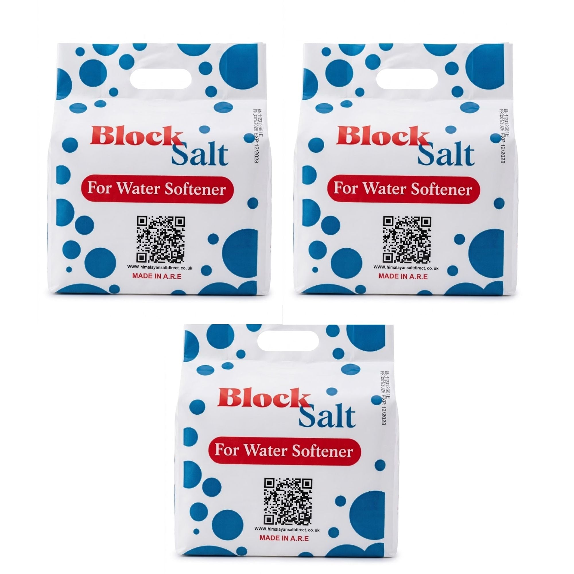Water Softener Salt Blocks 100% Genuine Food Grade water softener salt block Compatible with All Water Softener Machine, Best For Laundry Kitchen Dishwasher Industrial use Salt Block