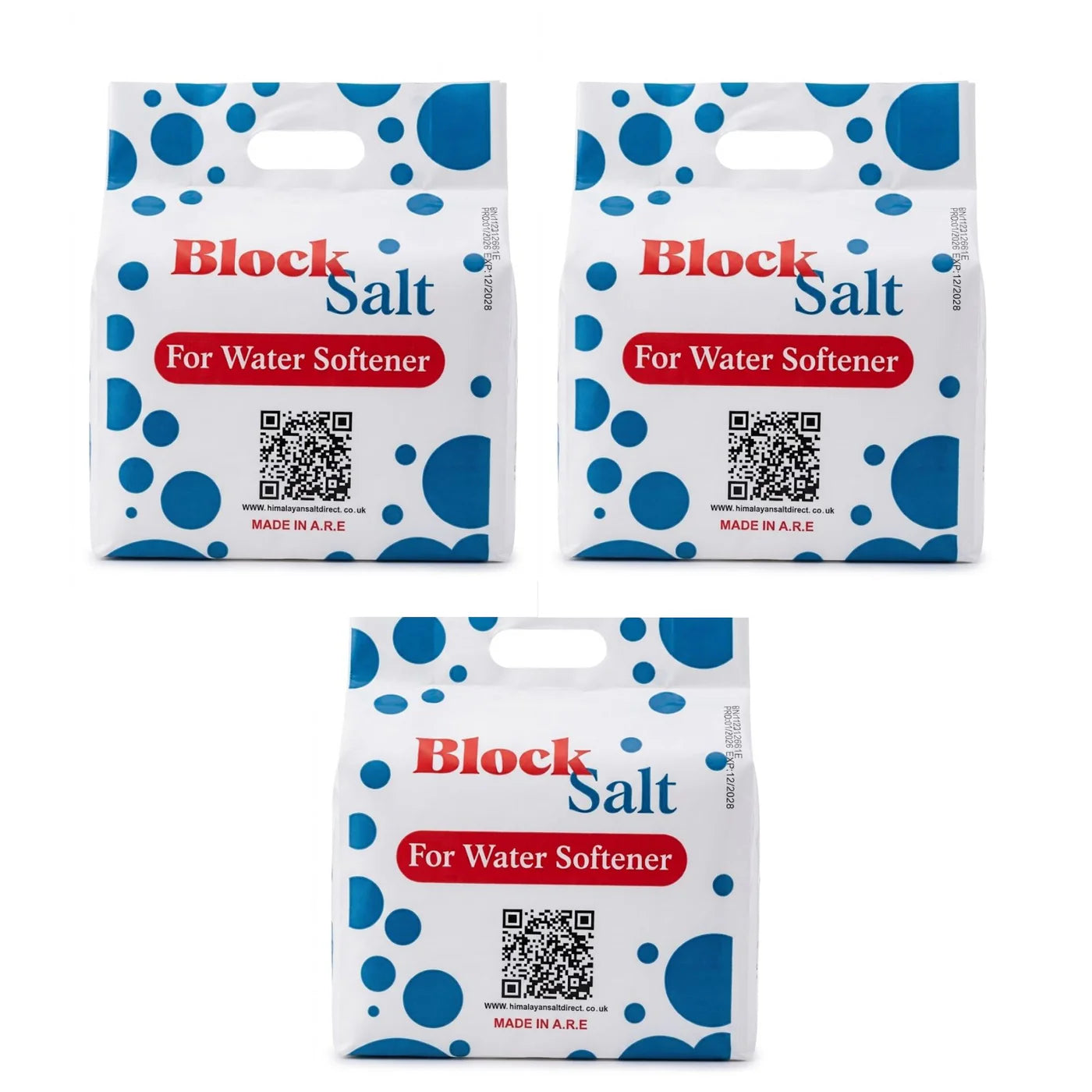 Pack of 3 - 6 Blocks Water Softener Salt Blocks