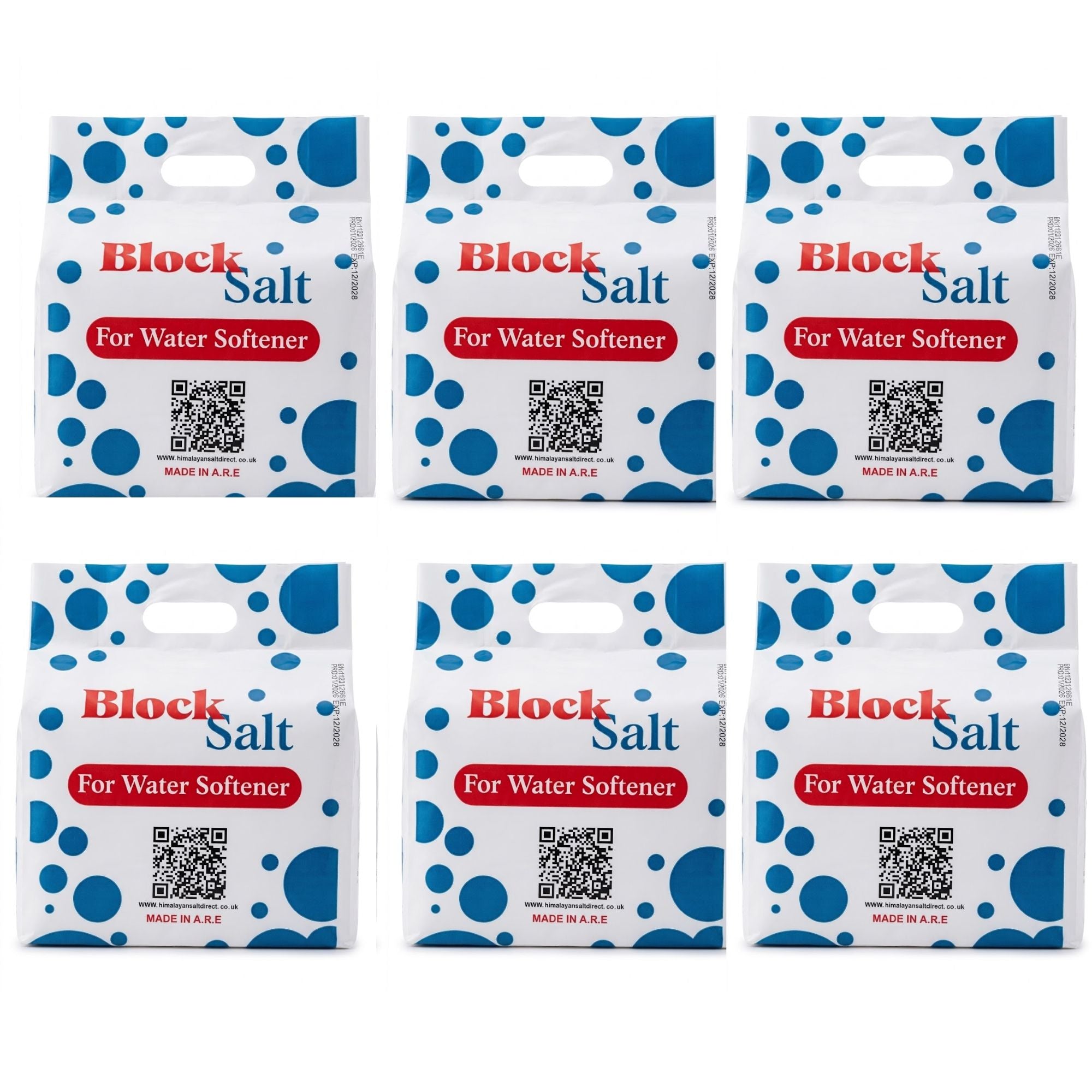 Water Softener Salt Blocks 100% Genuine Food Grade water softener salt block Compatible with All Water Softener Machine, Best For Laundry Kitchen Dishwasher Industrial use Salt Block