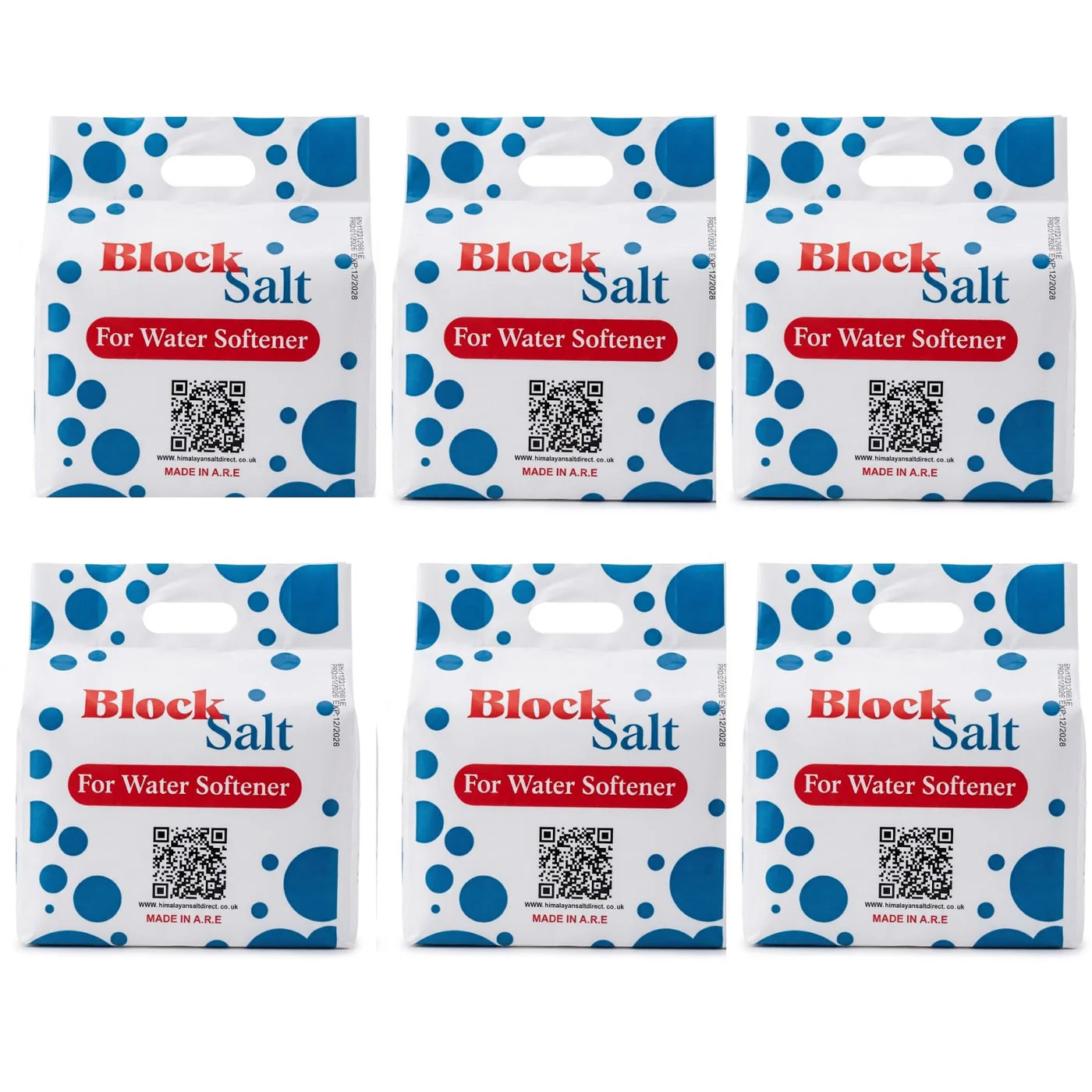 Himalayan Salt Direct 6 Pack 12 Blocks Water Softener Salt Blocks Water Filtration