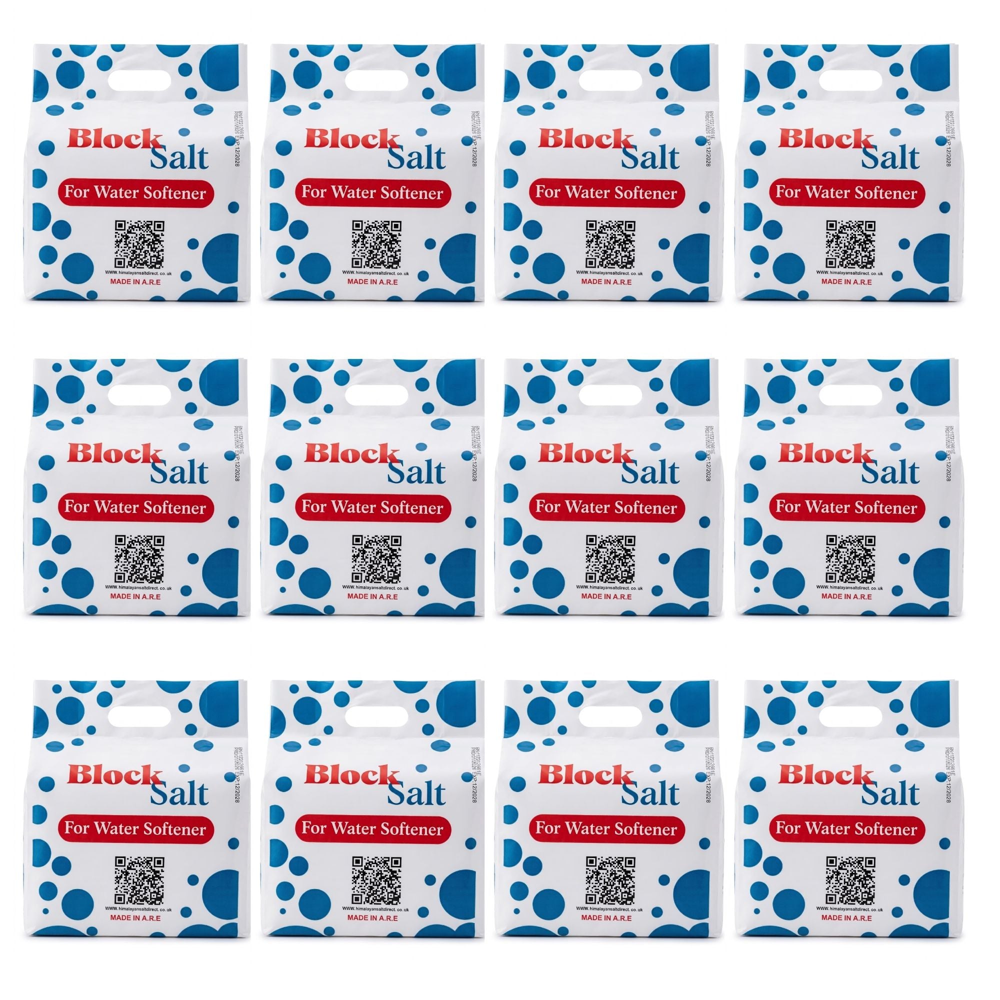 Water Softener Salt Blocks 100% Genuine Food Grade water softener salt block Compatible with All Water Softener Machine, Best For Laundry Kitchen Dishwasher Industrial use Salt Block