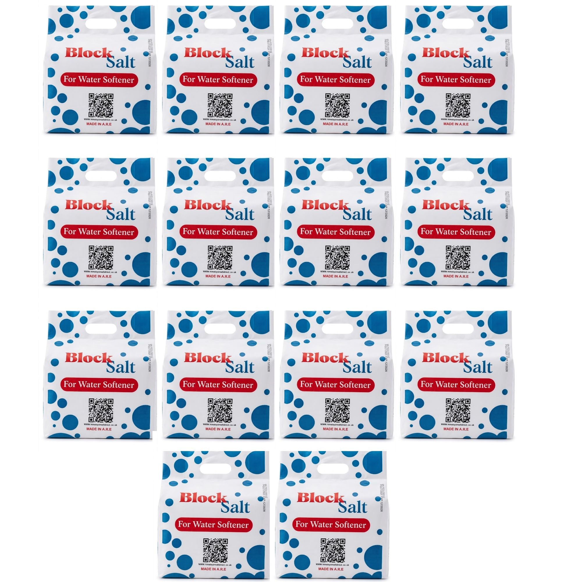 Water Softener Salt Blocks 100% Genuine Food Grade water softener salt block Compatible with All Water Softener Machine, Best For Laundry Kitchen Dishwasher Industrial use Salt Block