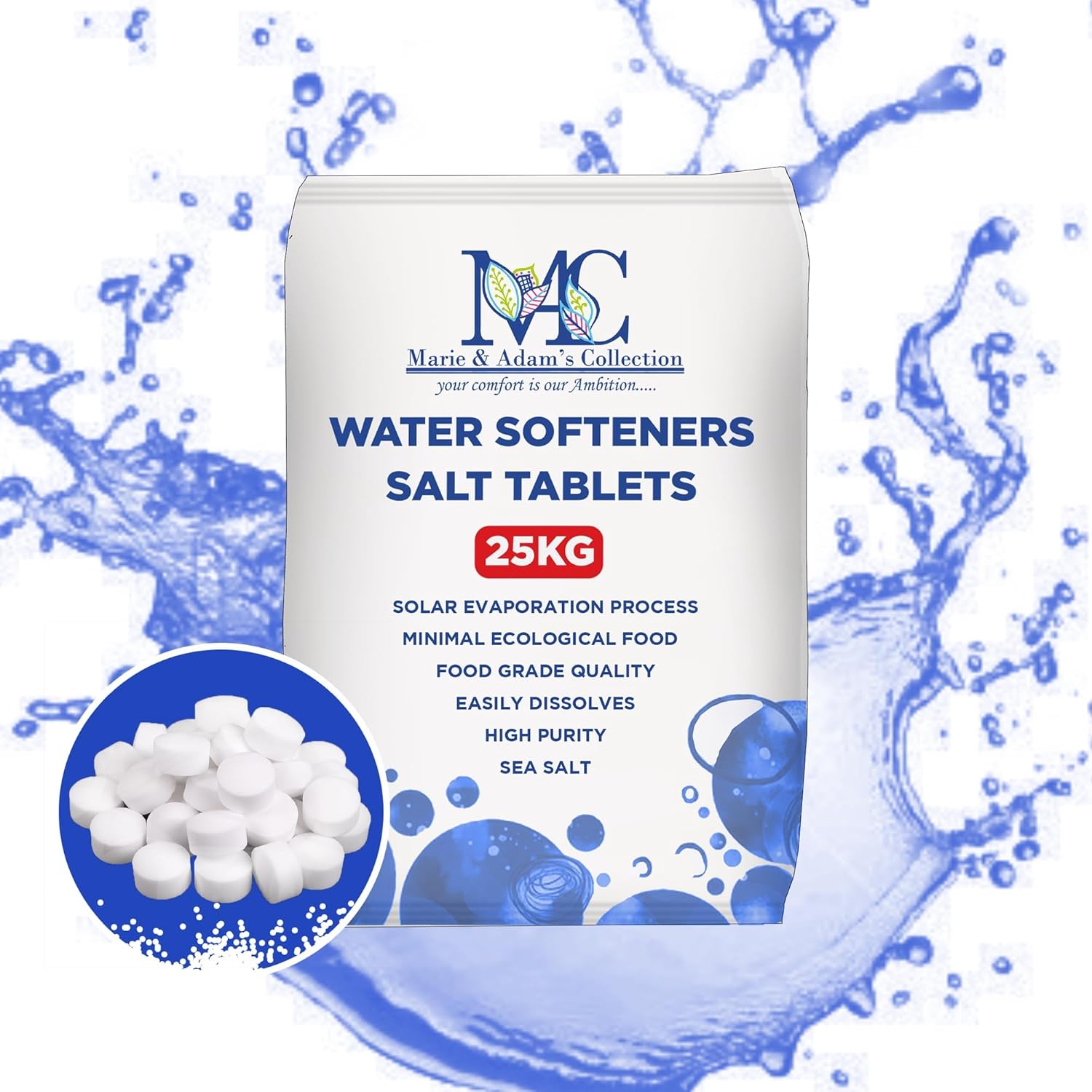 25 Kg Salt Tablets | Water Softener Salt tablets
