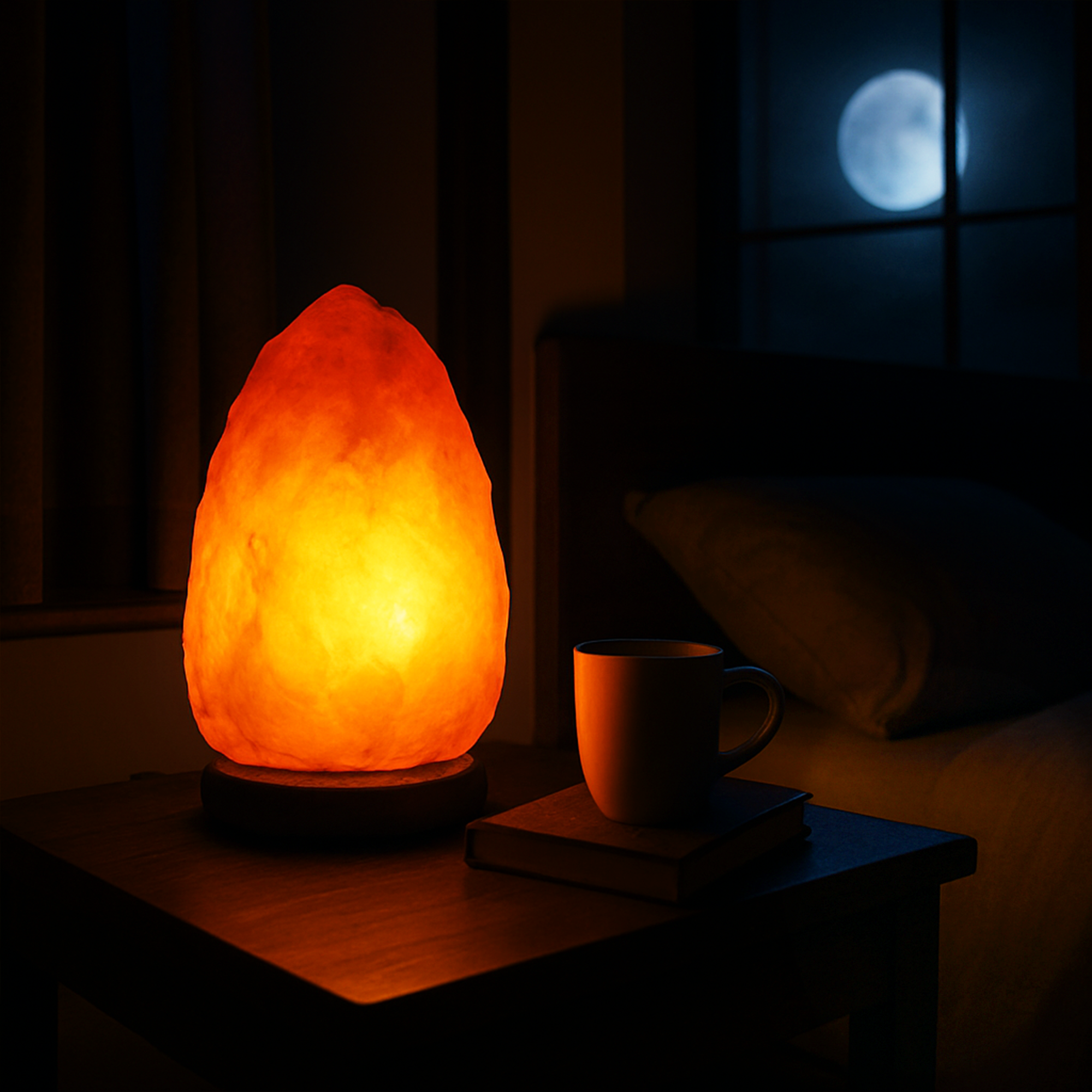 Himalayan Salt Lamp 9 Kg - 12 Kg | Amber For Reliable Calm And Cherished Life