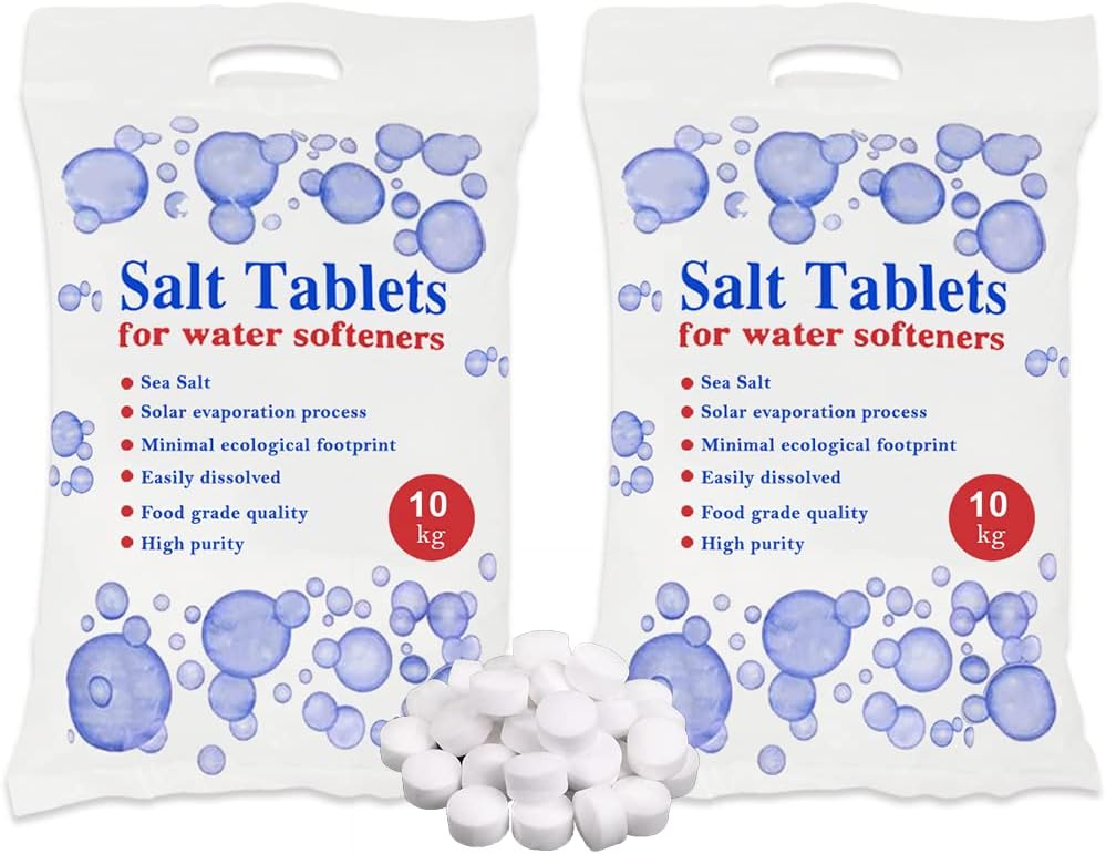 25 Kg Salt Tablets | Water Softener | Food Grade | Compatible to All Water Softner Machines 100% Genuine British water softener salt tablets 25kg, Salt Tablet