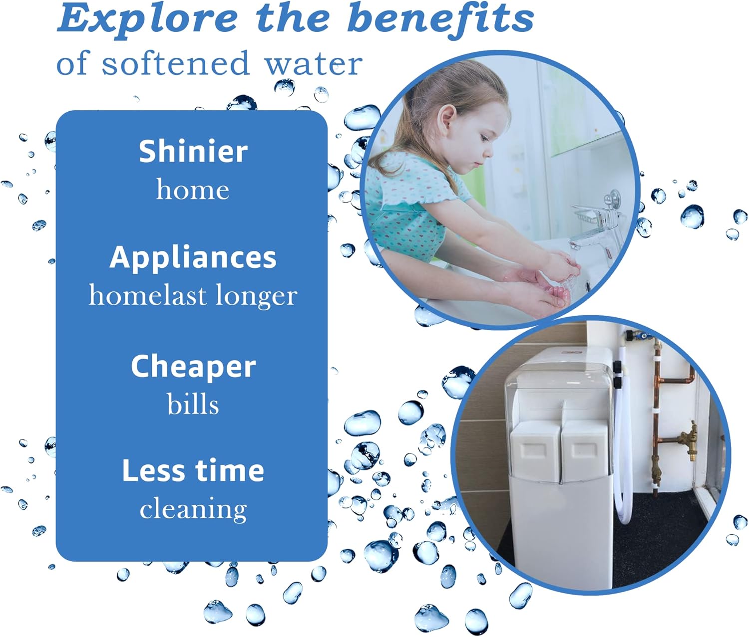 Water Softener Salt Blocks 100% Genuine Food Grade water softener salt block Compatible with All Water Softener Machine, Best For Laundry Kitchen Dishwasher Industrial use Salt Block