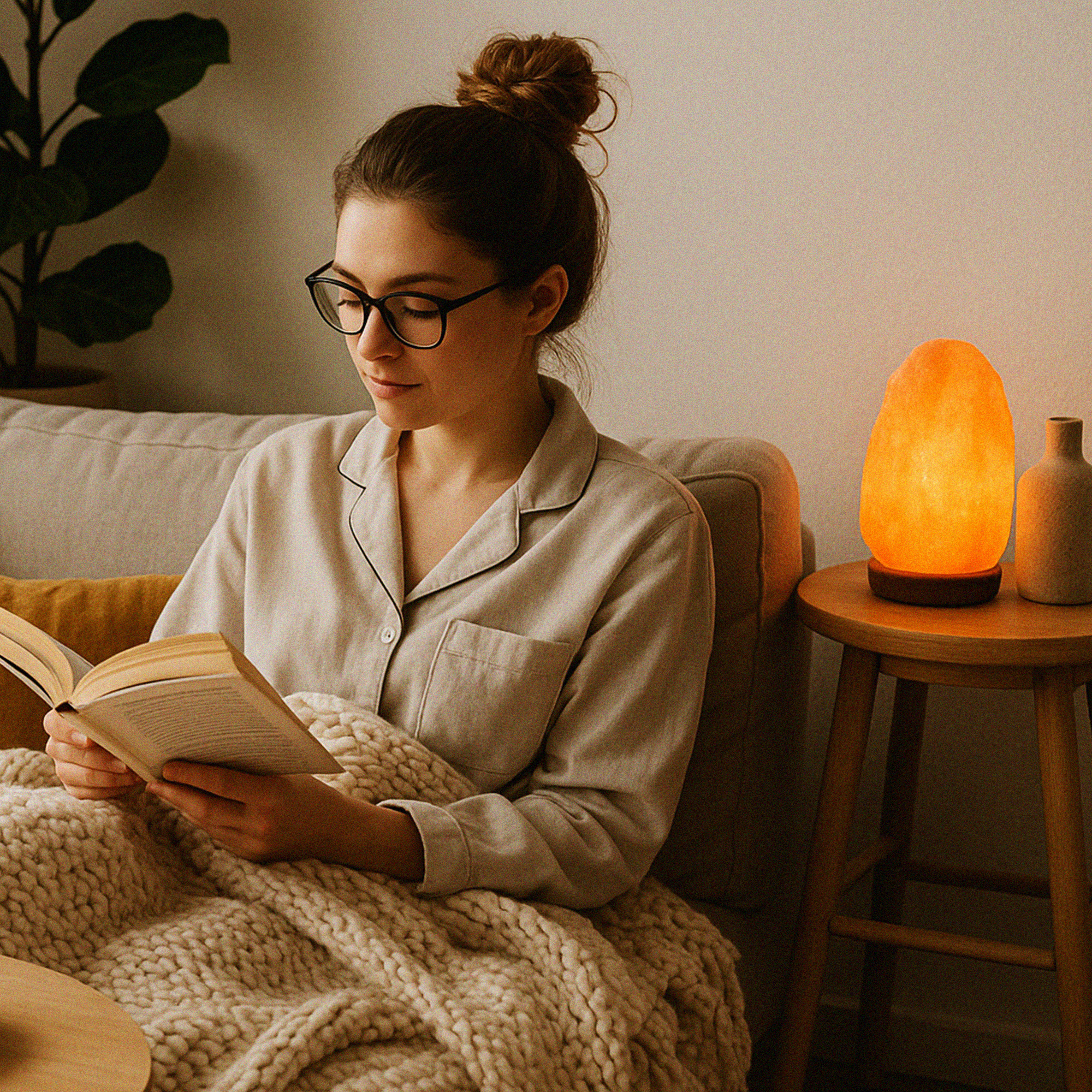 Himalayan Salt Lamp 9 Kg - 12 Kg | Amber For Reliable Calm And Cherished Life