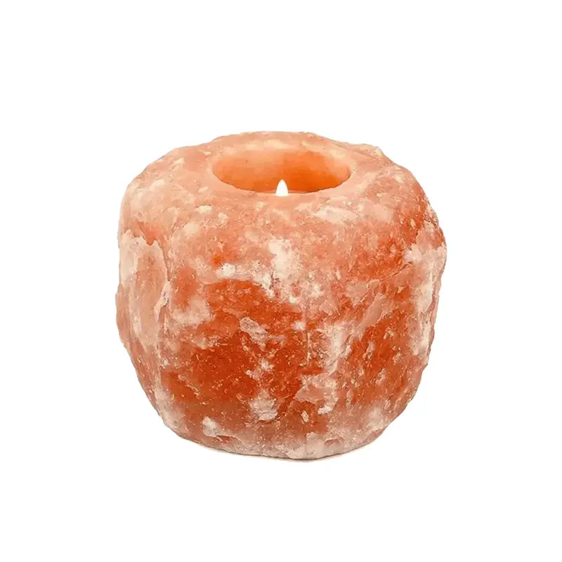 candle holder crystal rock