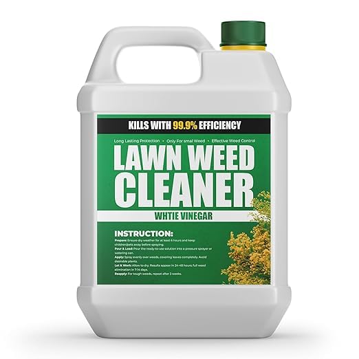 Weed Killer 5L – Extra Strong Fast-Acting Acetic Acid Formula – Kills Weeds & Roots with Visible Results in 1–2 Days – Ideal for Gardens, Paths & Driveways – Eco-Friendly